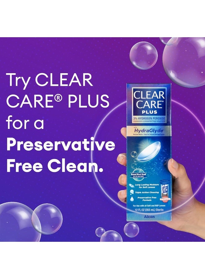 CLEAR CARE PLUS Cleaning and Disinfecting Solution with Lens Case, 12-Ounces - Image 4